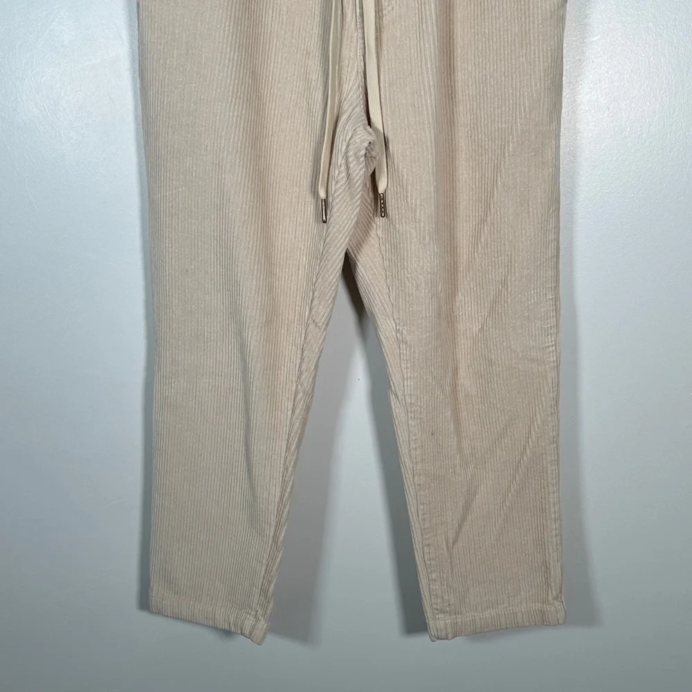 Dandy Del Mar XS Cotton Drawstring Corduroy Pants Beige Made in Italy